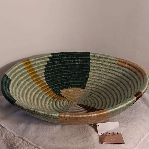 Kazi Multicolor Hand Woven Bowl - Picture 9 of 9